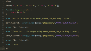 Example of array_filter()